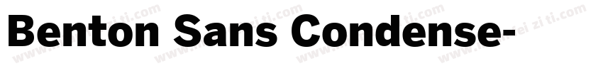 Benton Sans Condense字体转换
